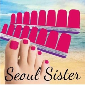 Color Street Seoul Sister Pedicure Nail Strips